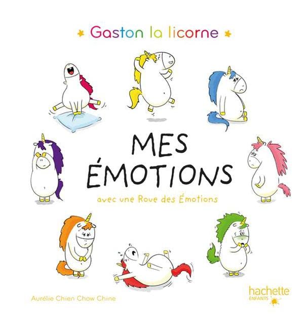 Gaston la licorne, mes émotions - avec une roue des émotions