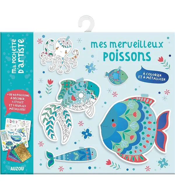 Mes merveilleux poissons à colorier et à métalliser