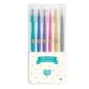 6 stylos gel pailletés