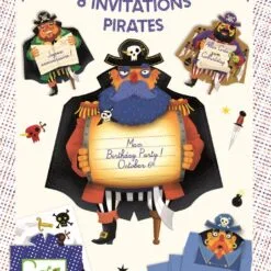 Cartes d’invitation pirates