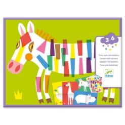 Créer avec des stickers les grands animaux