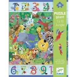 Puzzle géant 1 à 10 jungle