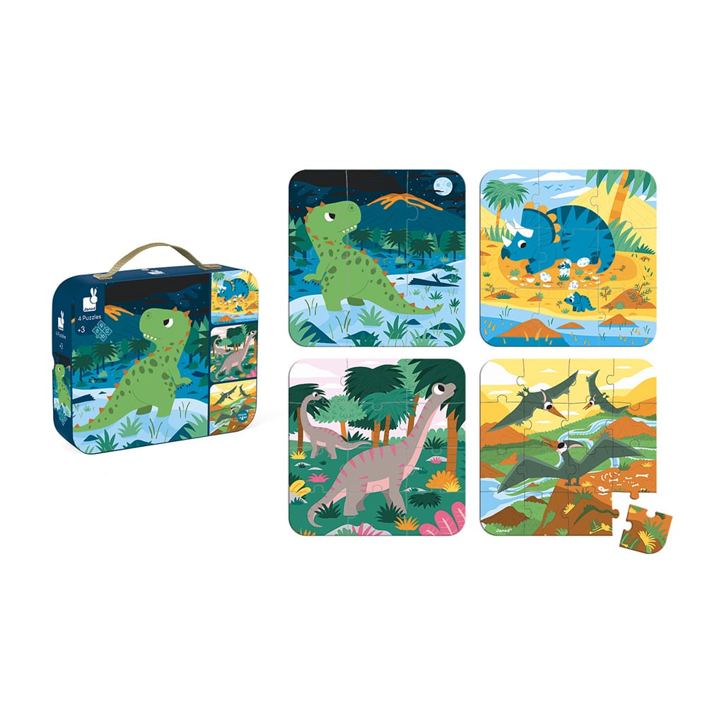 Puzzles évolutifs dinosaures - 4 puzzles – Image 3