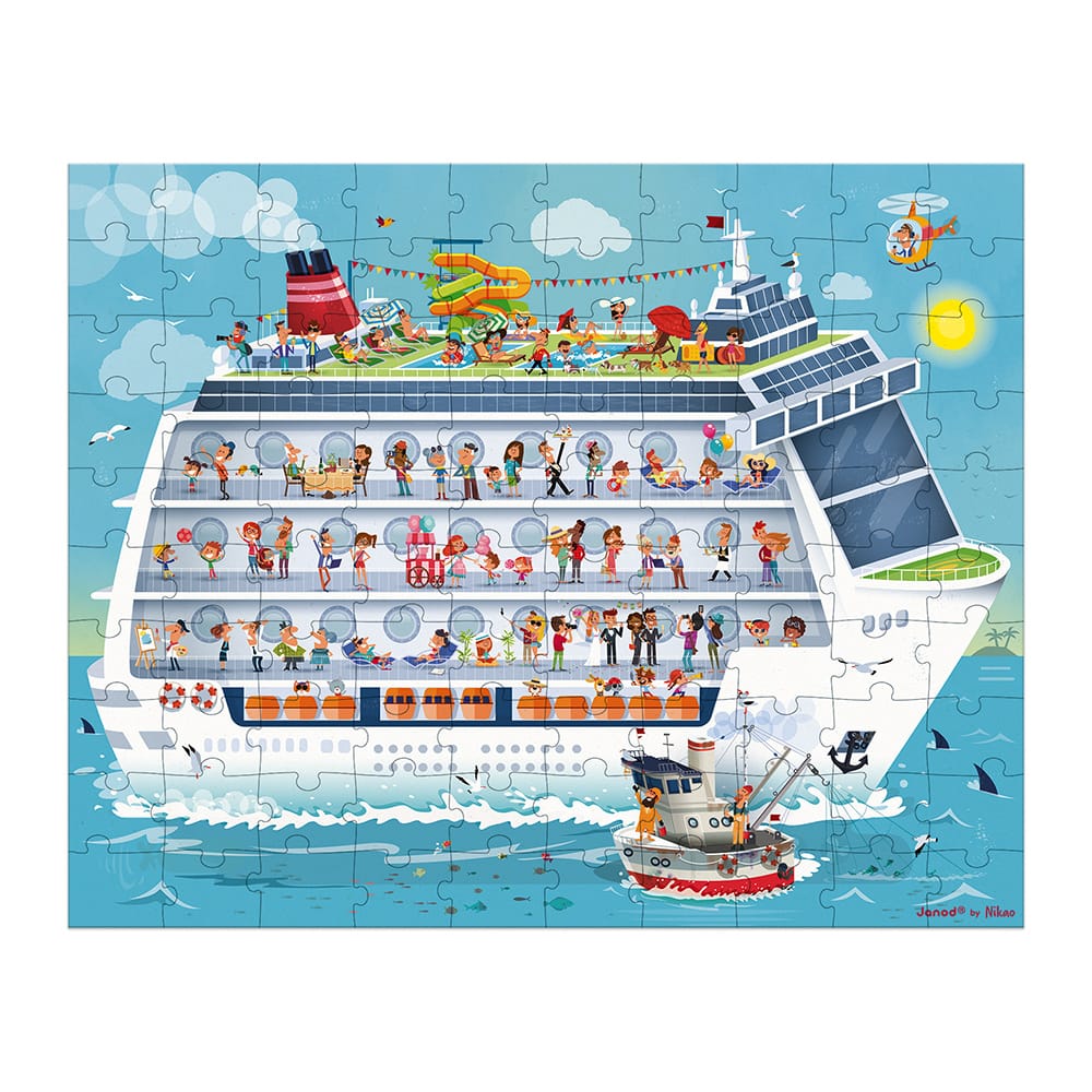 Valisette 2 puzzles bateau de croisiere 100 et 200 pcs – Image 3