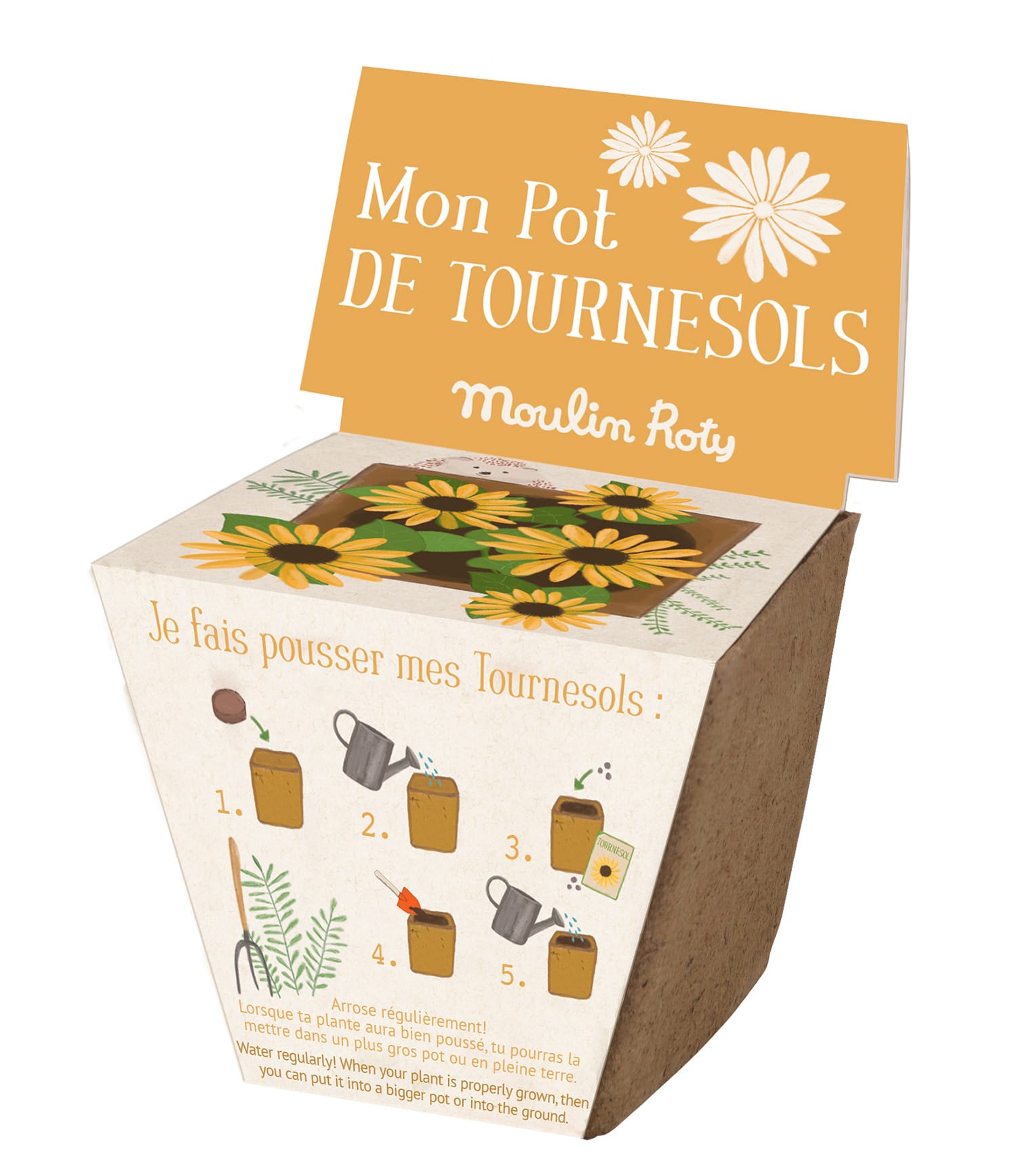 Pot de graines tournesol le jardin du moulin