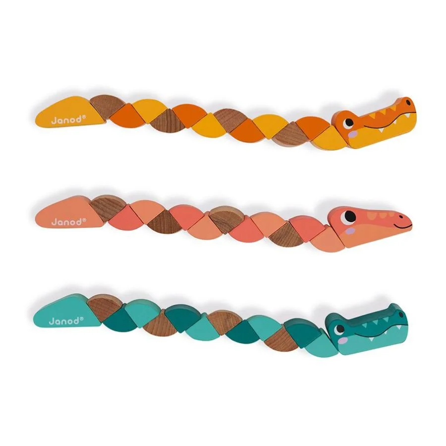 Serpent et crocodile articulé