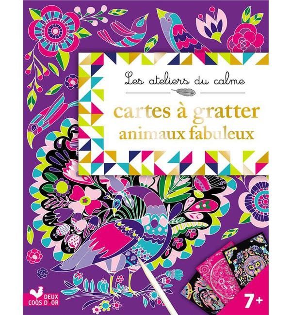 Cartes à gratter animaux fabuleux