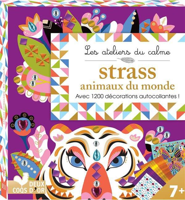 Strass animaux du monde - Avec 1200 décorations autocollantes !