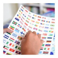 Poster en stickers - DRAPEAUX DU MONDE – Image 7