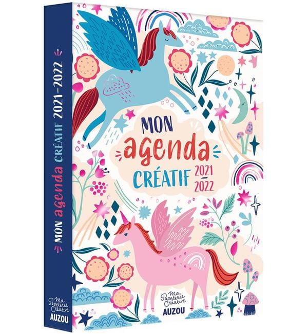Mon agenda créatif - Avec + de 100 autocollants à colorier !