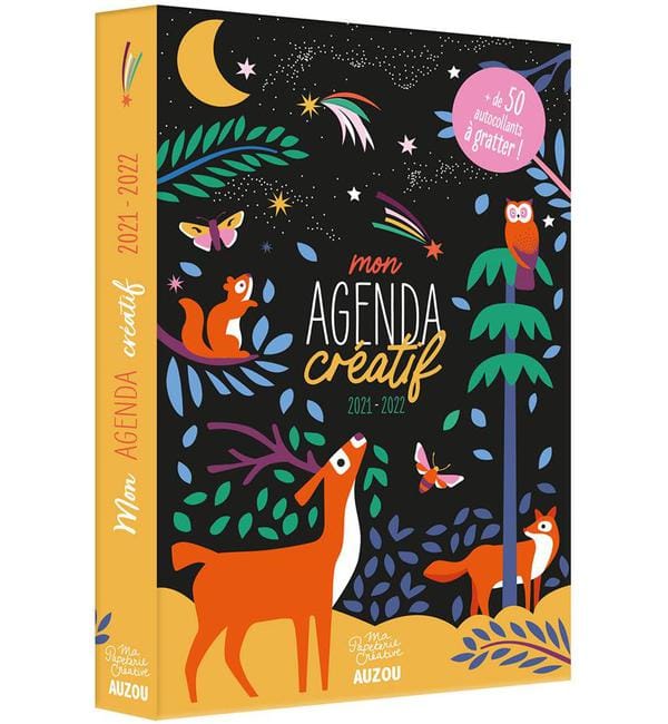 Mon agenda créatif - Avec + de 50 autocollants à gratter !