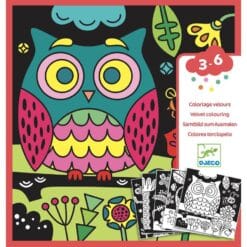 Coloriage velours Dans la nuit il y a