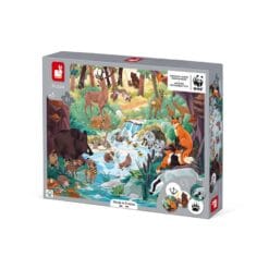 Puzzle les empreintes des animaux 81 pièces - partenariat wwf