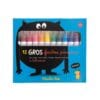 12 gros feutres pinceaux les schmouks