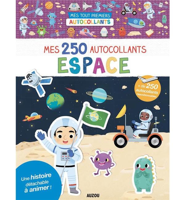 Mes 250 autocollants espace - + de 250 autocollants repositionnables