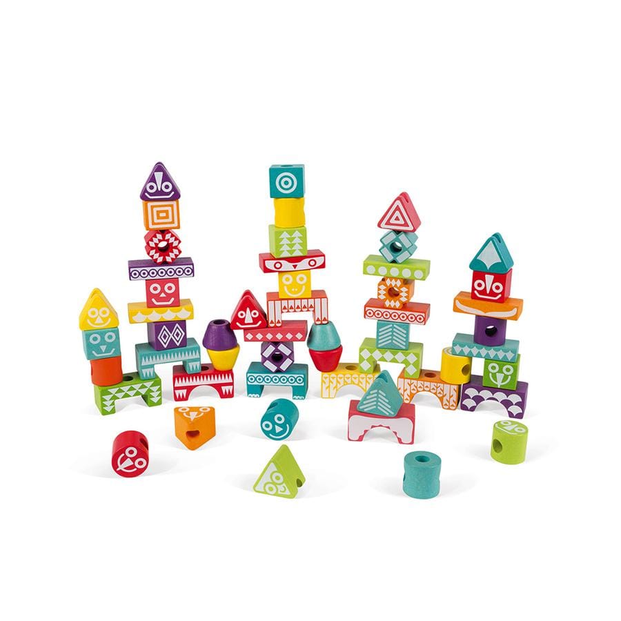 52 pièces à empiler Edutotem (bois) – Image 2