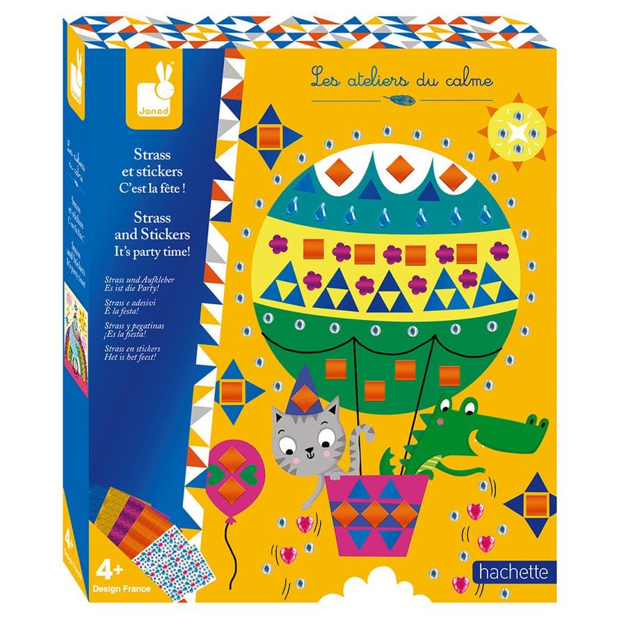 Kit créatif - Strass et stickers C'est la fête !