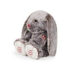 Rouge Kaloo - Peluche lapin gris Prestige 38 cm – Image 3