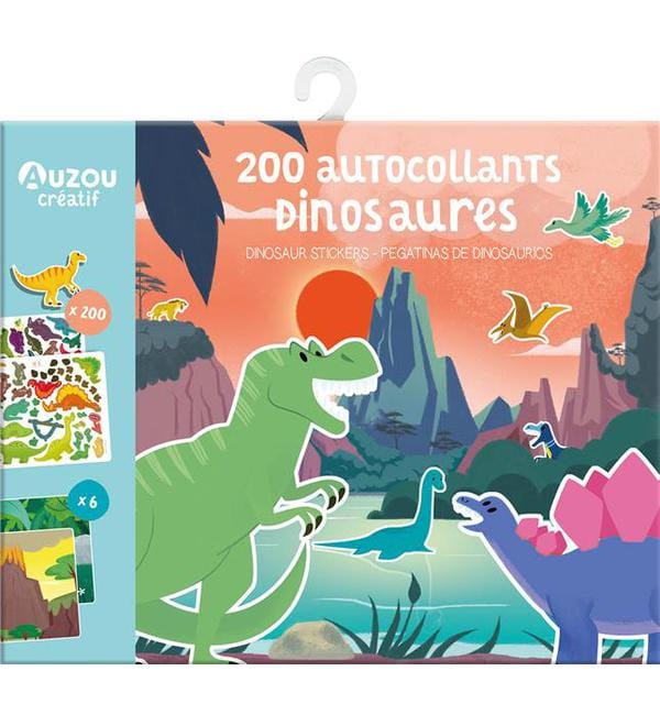 200 AUTOCOLLANTS DINOSAURES (ÉDITION 2021)