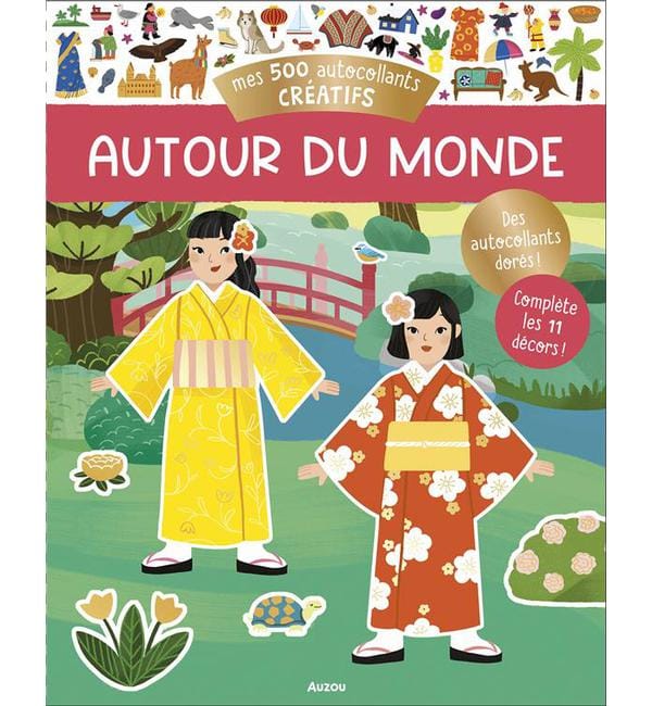 Mes 500 autocollants créatifs - Autour du monde