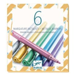 6 marqueurs métallisés
