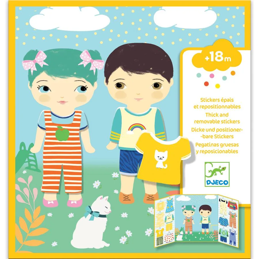 Stickers repositionnables les habits