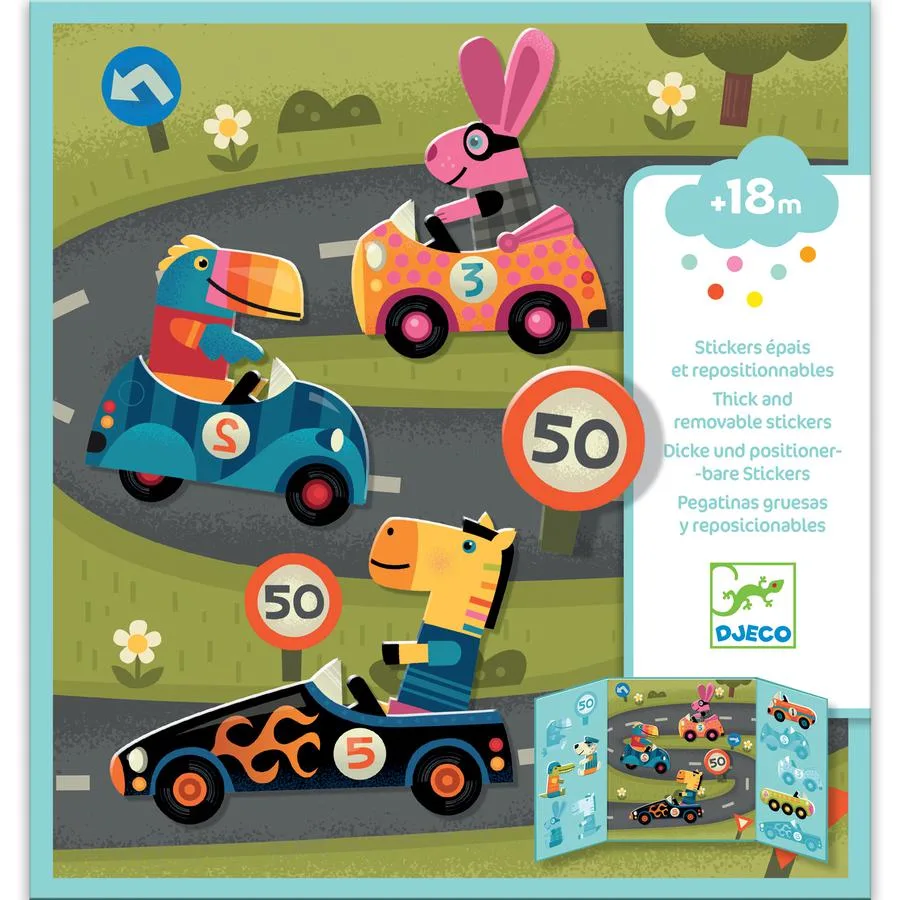 Stickers repositionnables les voitures