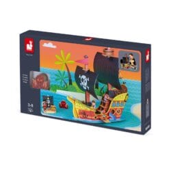 Bateau pirates story (carton et bois)