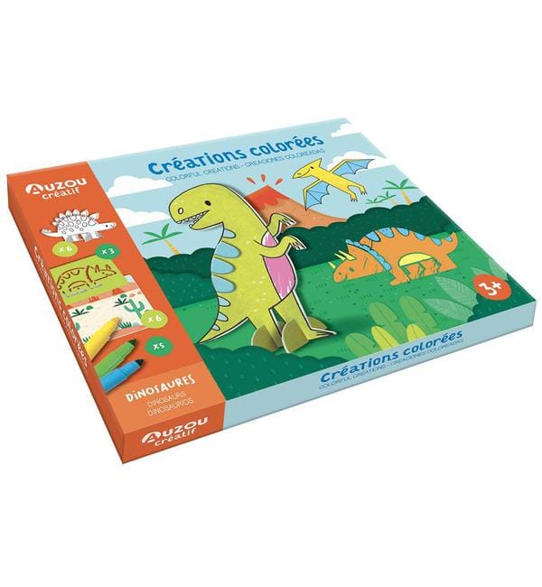 Créations colorées dinosaures