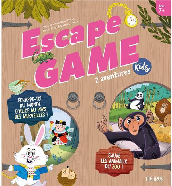 Escape Game Kids - 2 aventures (Sauve les animaux du zoo !, Échappe-toi du monde d Alice au pays de