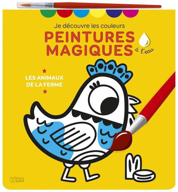 Les animaux de la ferme - Avec 1 pinceau