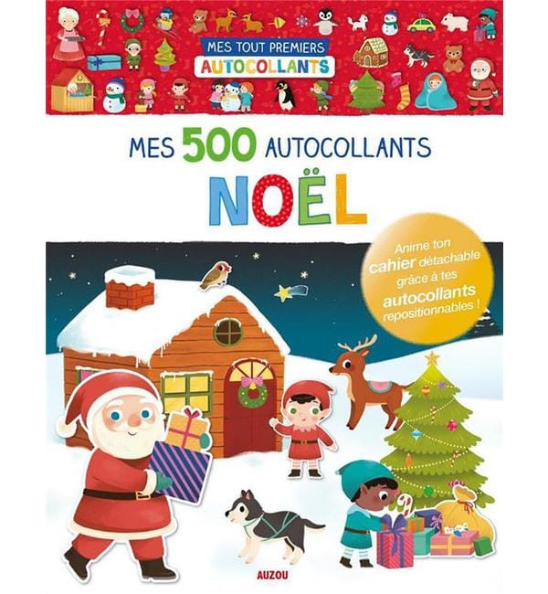 Mes 500 autocollants Noël - Avec un cahier détachable