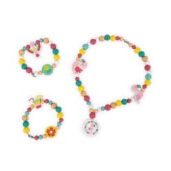 220 Perles Flamants roses Birdy (bois)