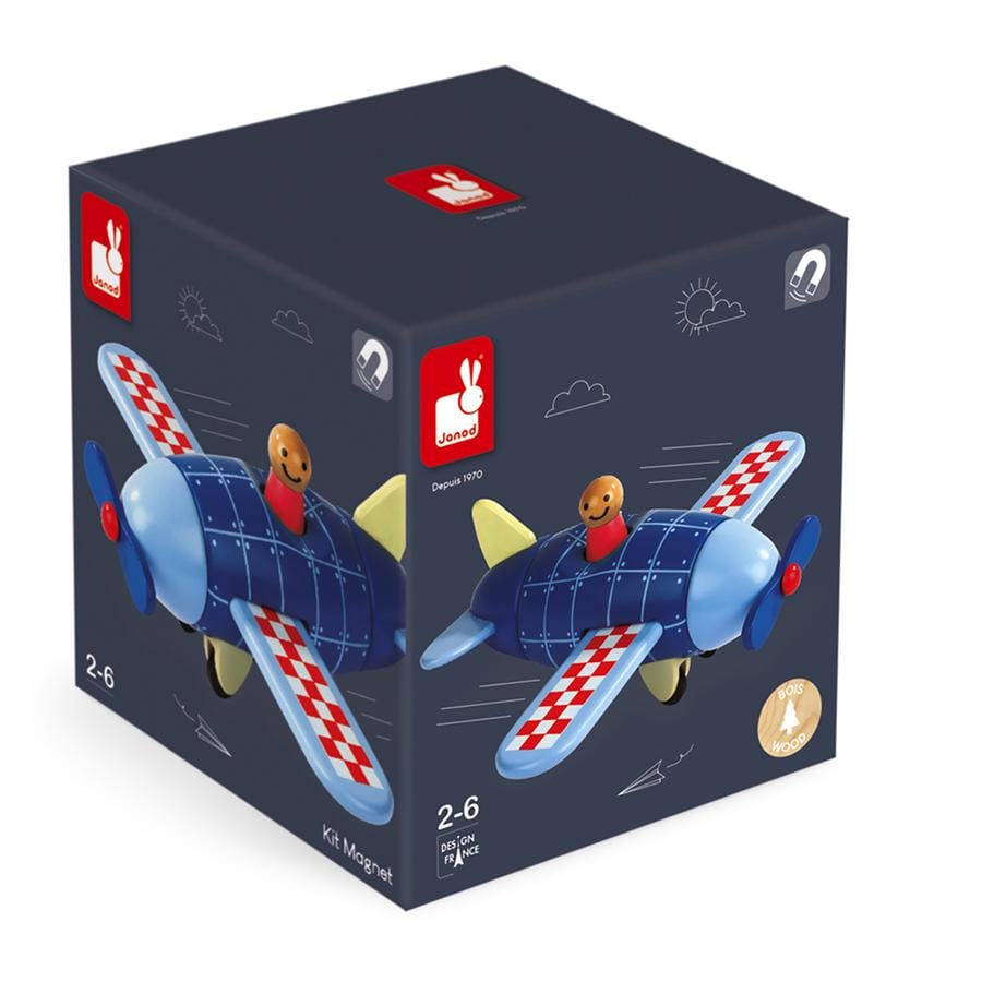 Kit magnet avion (bois)