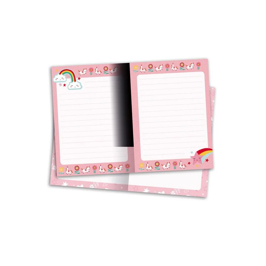 Lot de 2 carnets souples - 2 modèles assortis Renard et Licorne – Image 3