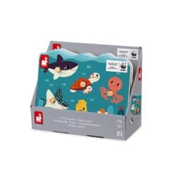 Puzzle à tenons en bois animaux marins - Partenariat WWF