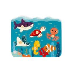 Puzzle à tenons en bois animaux marins - Partenariat WWF – Image 5