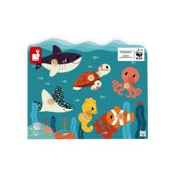 Puzzle à tenons en bois animaux marins - Partenariat WWF – Image 6
