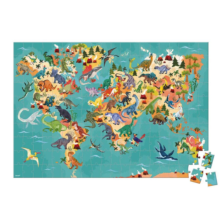 Puzzle éducatif géant dinosaures 200 pcs – Image 3