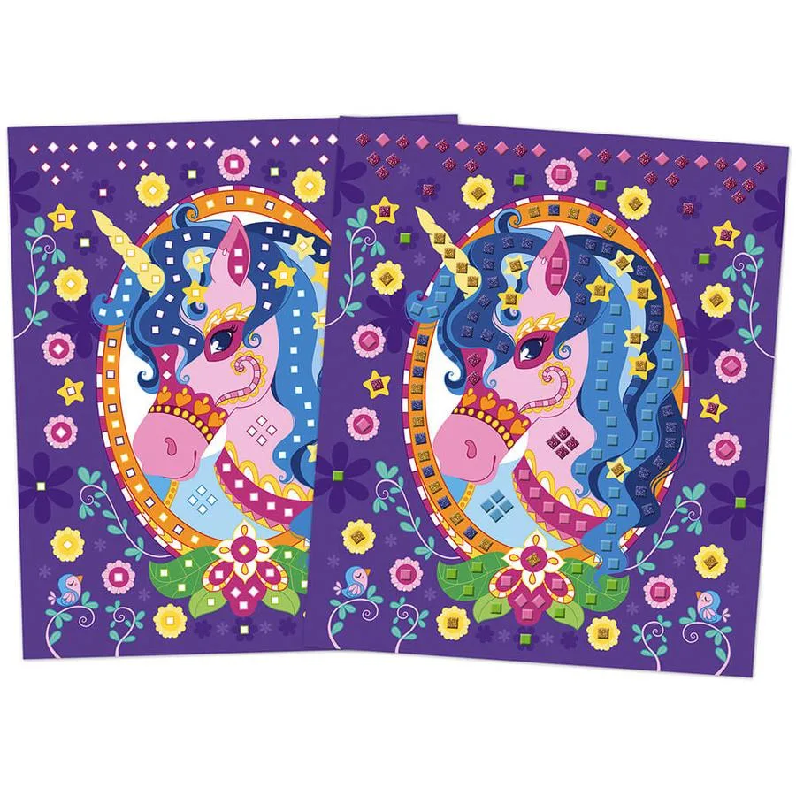 Set créatif Mosaïques en mousse Poneys et licornes – Image 2