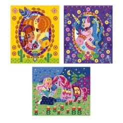 Set créatif Mosaïques en mousse Poneys et licornes – Image 3