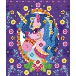 Set créatif Mosaïques en mousse Poneys et licornes – Image 5