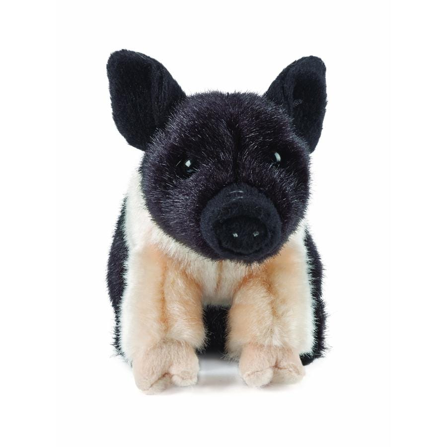 Peluche petit cochon noir et rose – Image 2