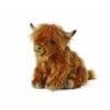 Peluche Vache brune Highland avec son