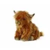 Peluche Vache brune Highland avec son