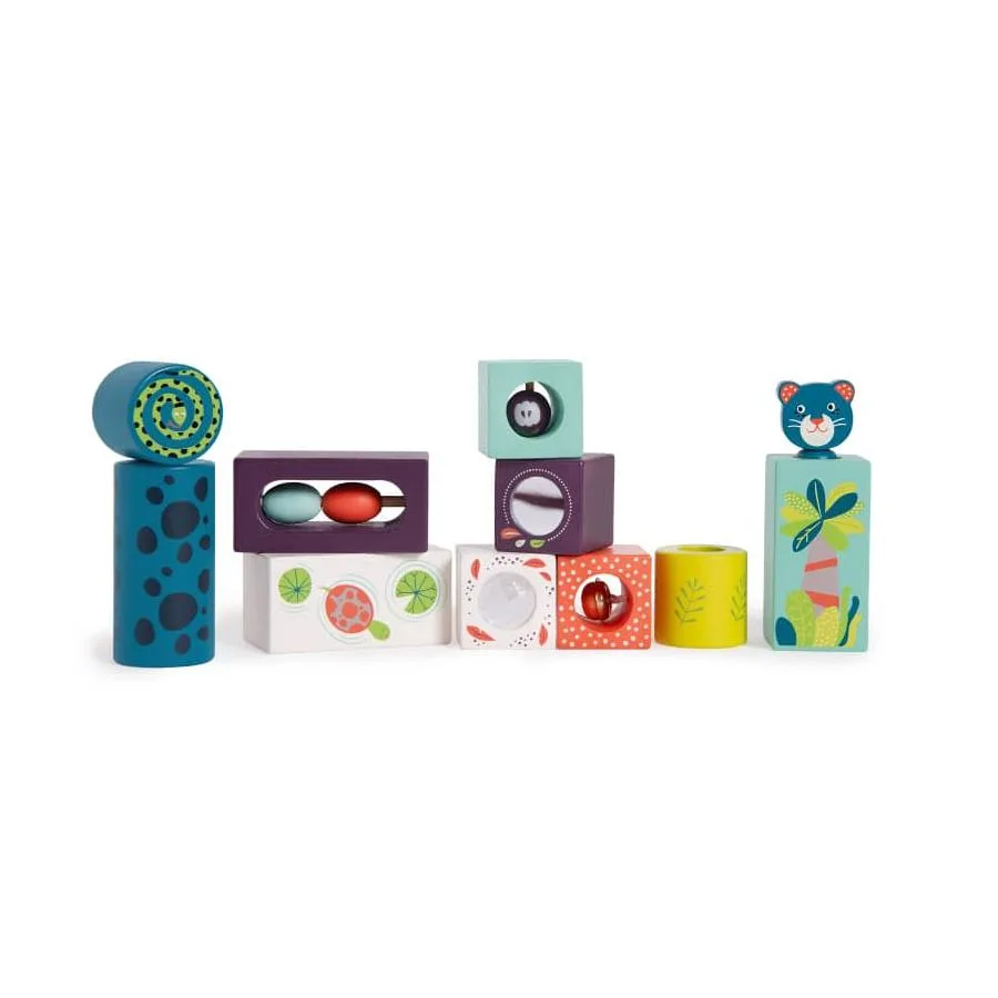 Cubes d'activités Dans la Jungle