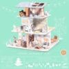 Colorie, assemble et joue DIY Maison de poupées