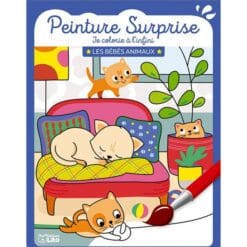 Peinture surprise Je colorie à l'infini - Les bébés animaux. Avec 1 pinceau