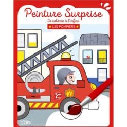 Peinture surprise Je colorie à l'infini - Les pompiers. Avec 1 pinceau
