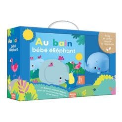 Coffret Au bain bébé éléphant - Avec 1 jouet offert